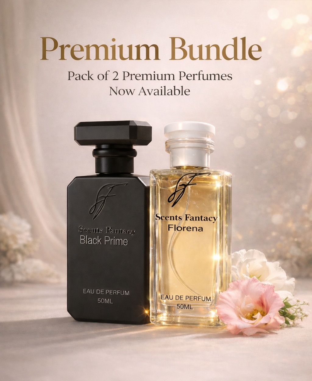 Black Prime & Florena Perfume Combo – Pack of 2 Premium Fragrances