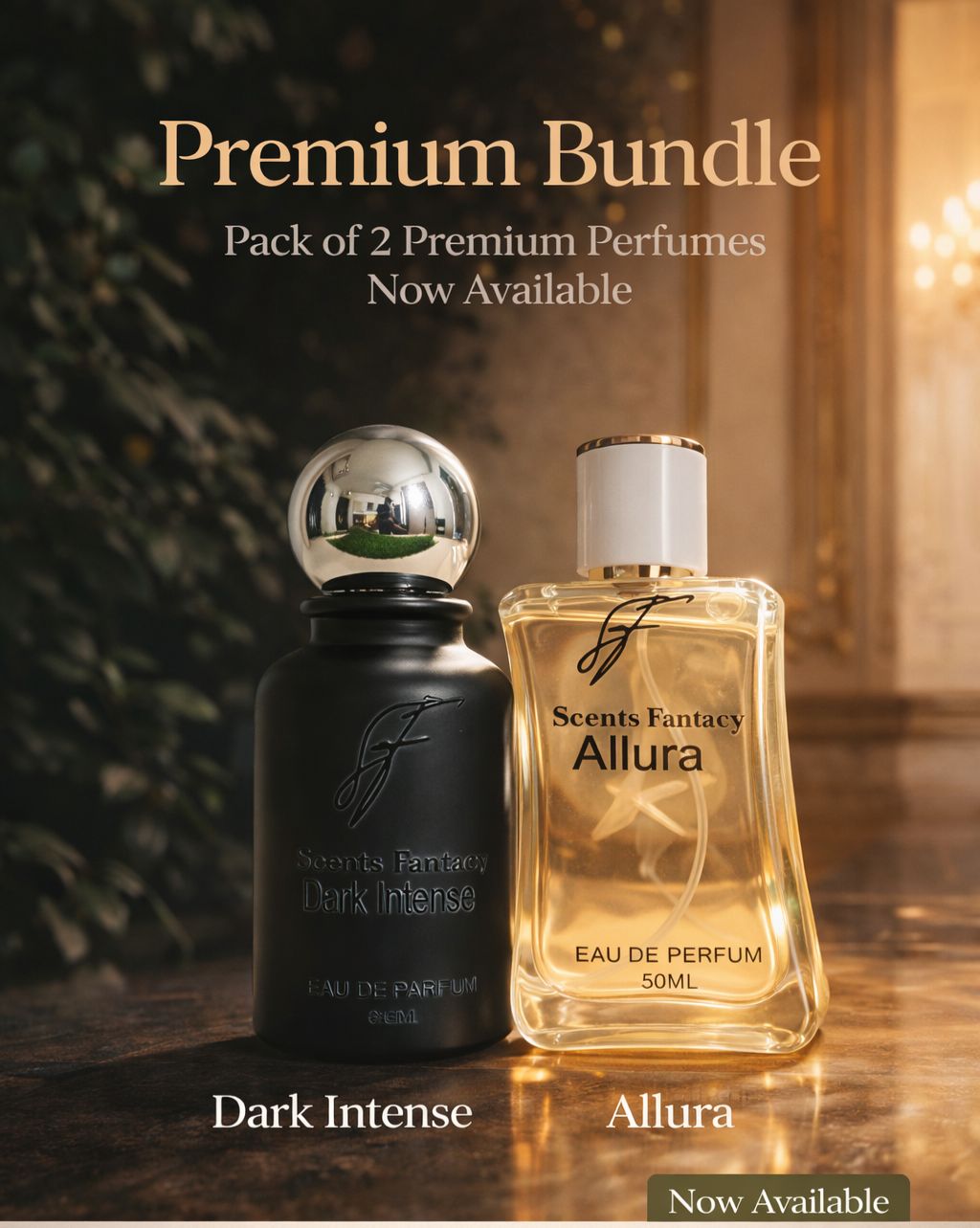 Dark Intense & Allura Perfume Combo – Pack of 2 Long Lasting Fragrances
